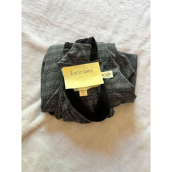 Aventura Womens Gray Black Patterned Sleeveless A-Line Dress Size Large Stretch - Picture 11 of 11